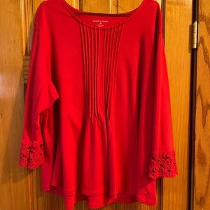 Dealer's and Damon's tshirt knit 3/4 length sleeve. 3x